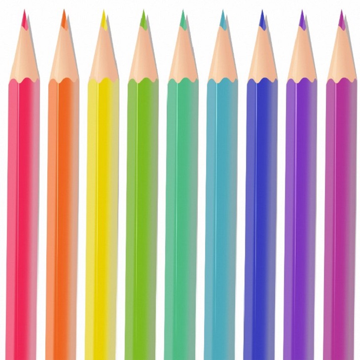 colored pencils