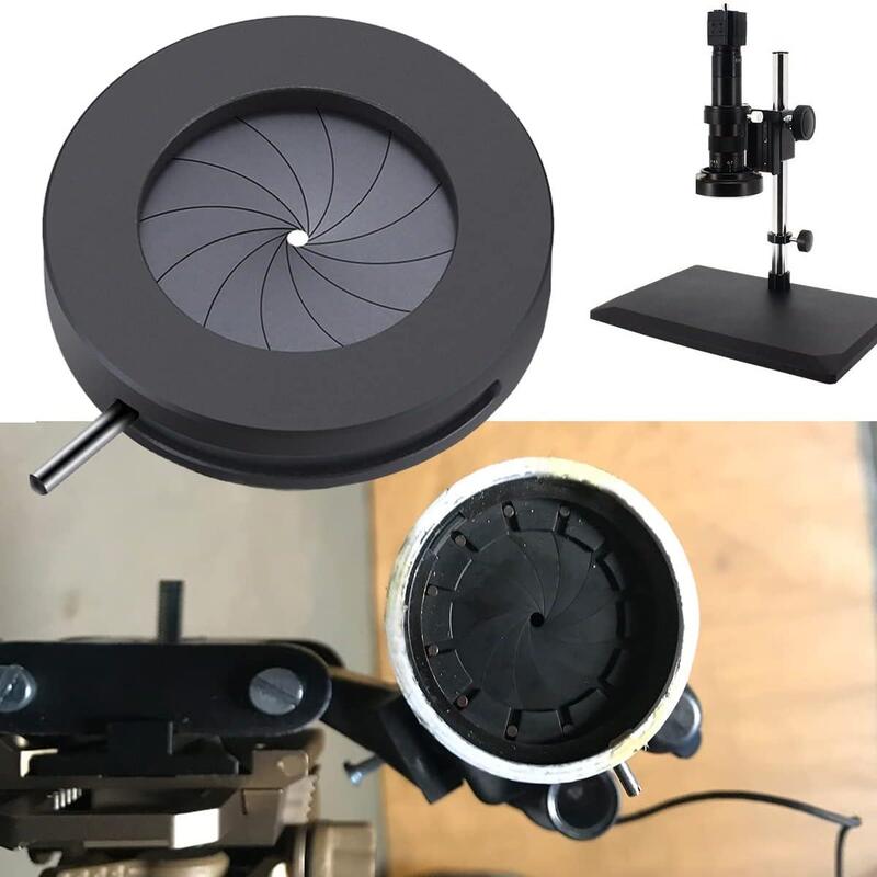 Iris diaphragm microscope