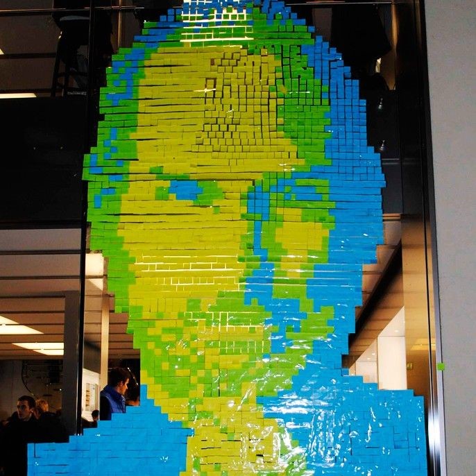 sticky note art
