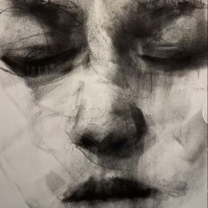charcoal pencil drawing