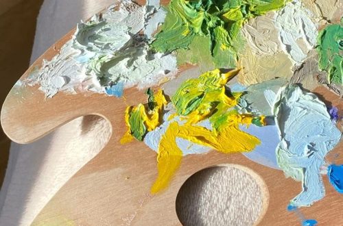 oil paint palette
