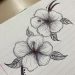 easy pencil flower drawing