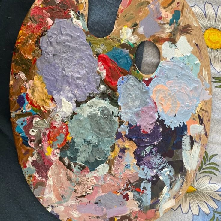 oil paint palette
