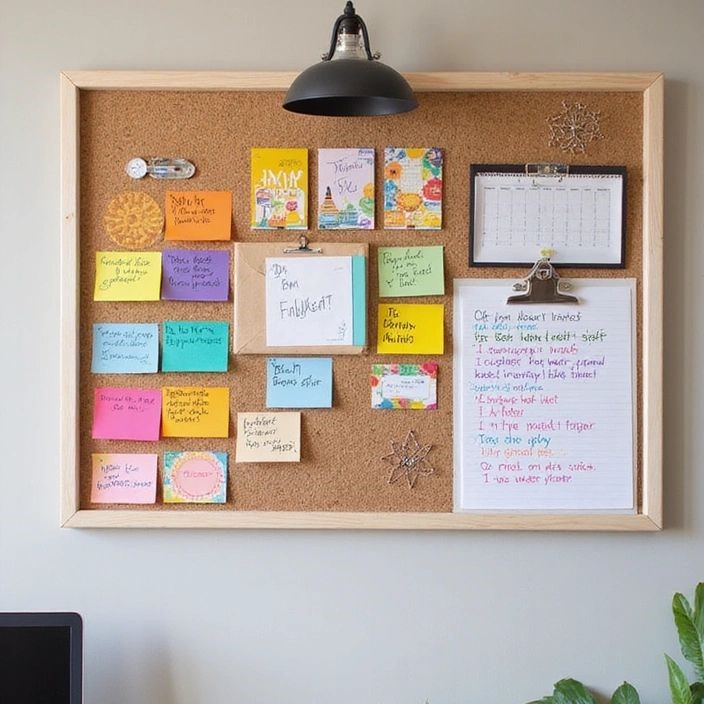 sticky note board