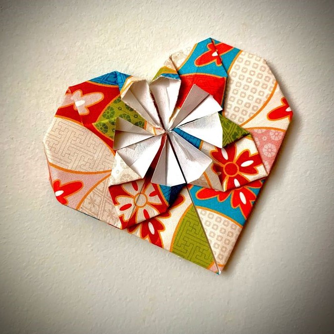 sticky note heart