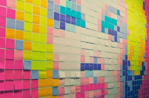 sticky note art