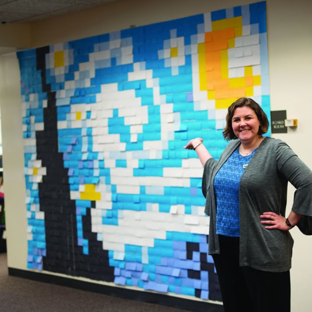 sticky note art