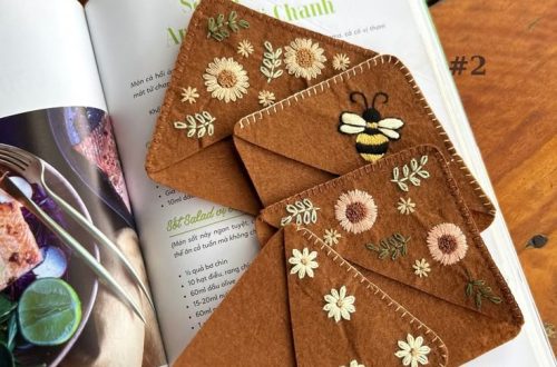 embroidered bookmark