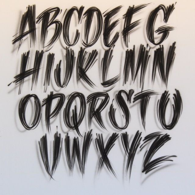 spray paint font