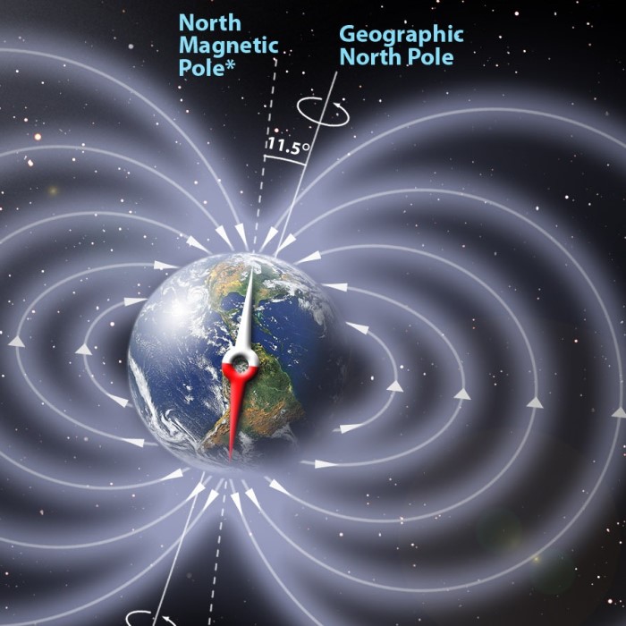 why do compasses point north