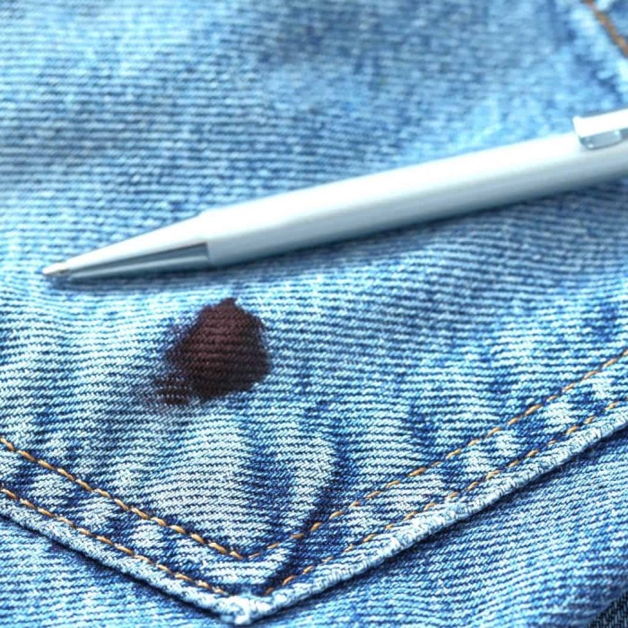 how to get ink out of jeans