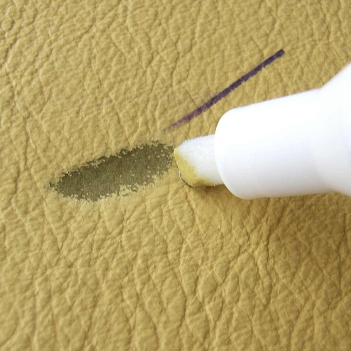 how to remove pen ink from leather