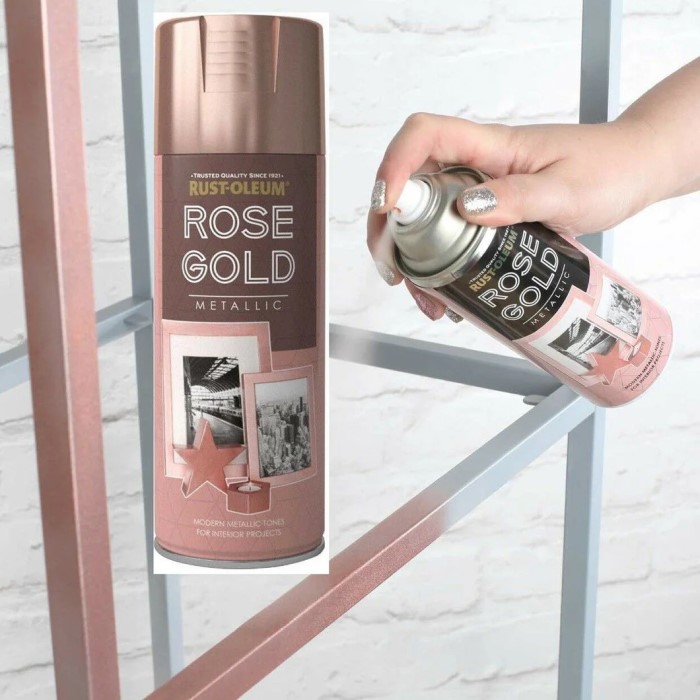 rose gold spray paint