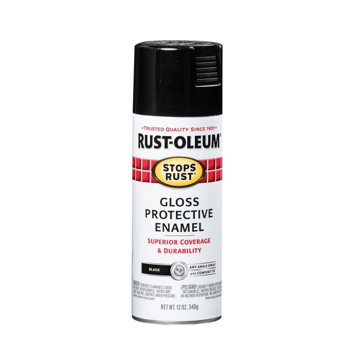 black spray paint