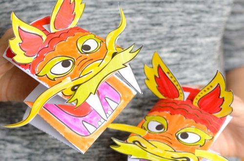 drawing paper dragon puppet design ideas
