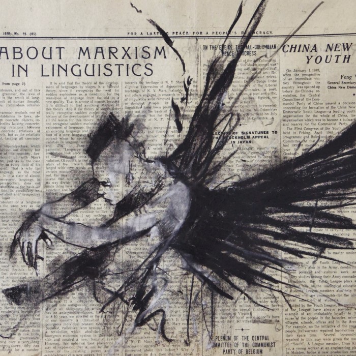news paper drawing