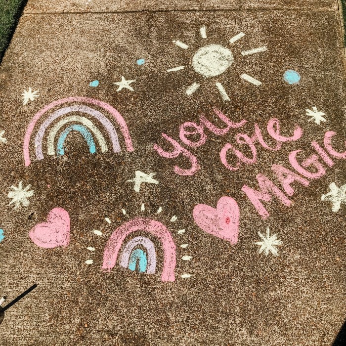 sidewalk chalk ideas