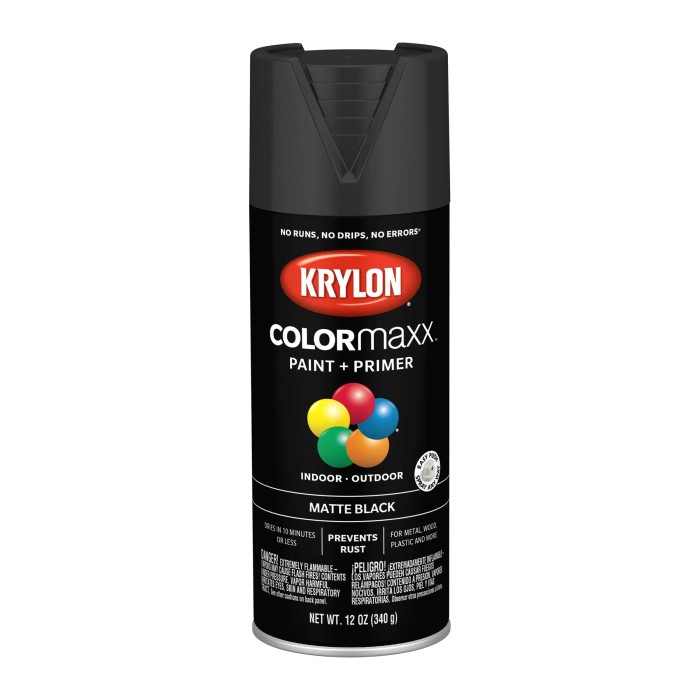 black spray paint