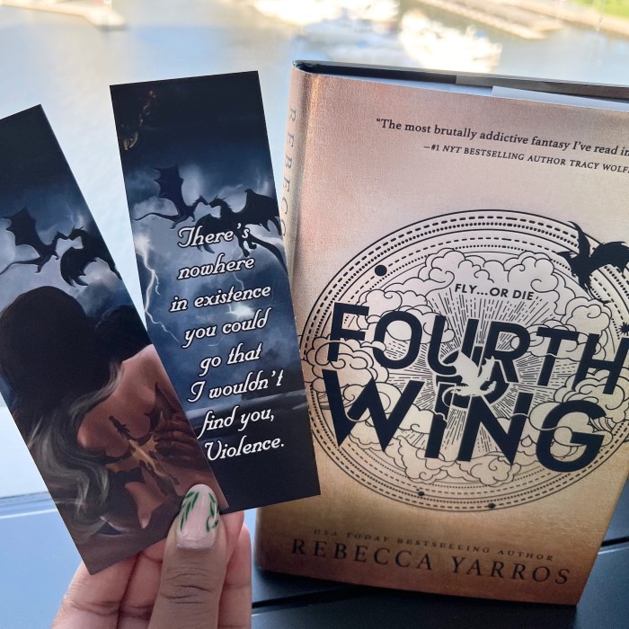 fourth wing bookmark