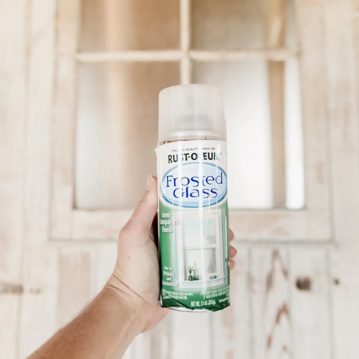 frosted glass spray paint