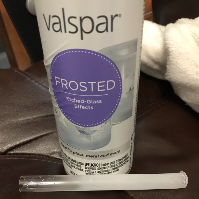 frosted glass spray paint