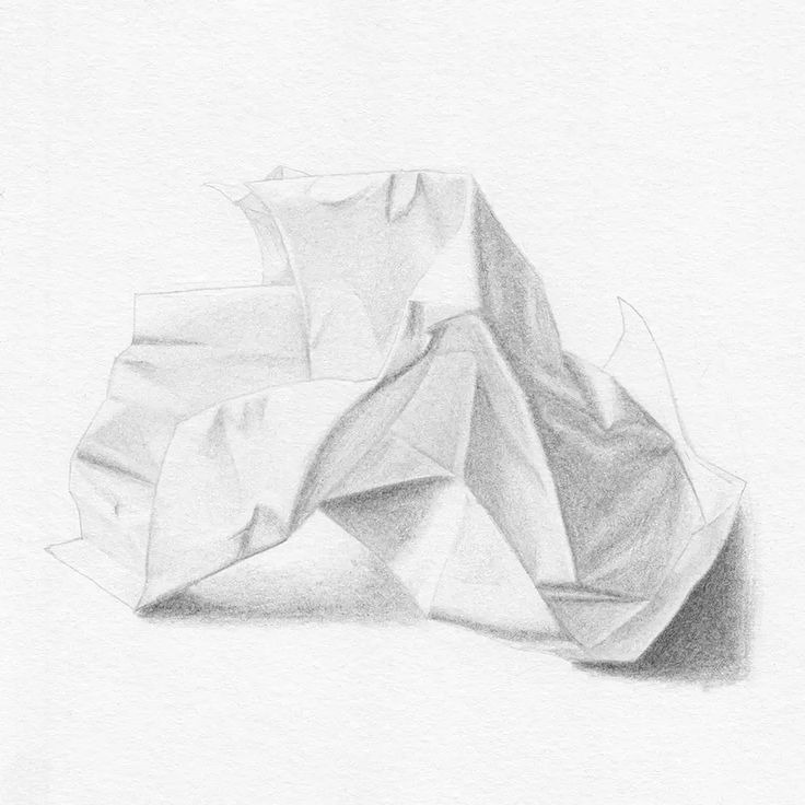 crumpled paper drawing