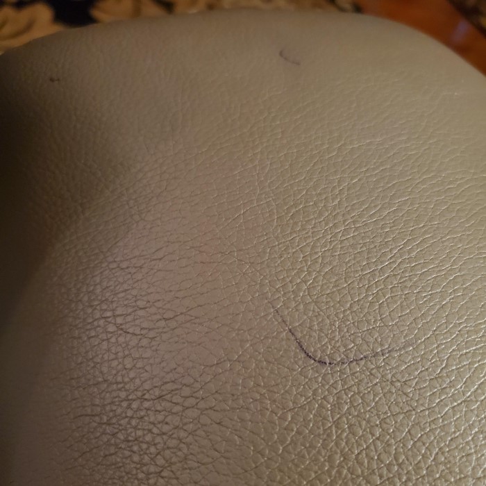 how to remove ink from leather