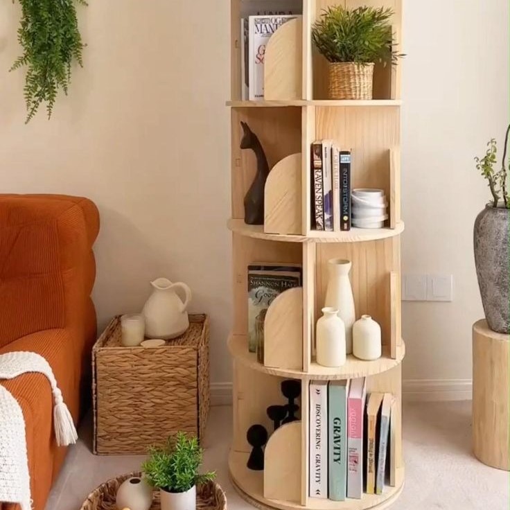 rotating bookshelf
