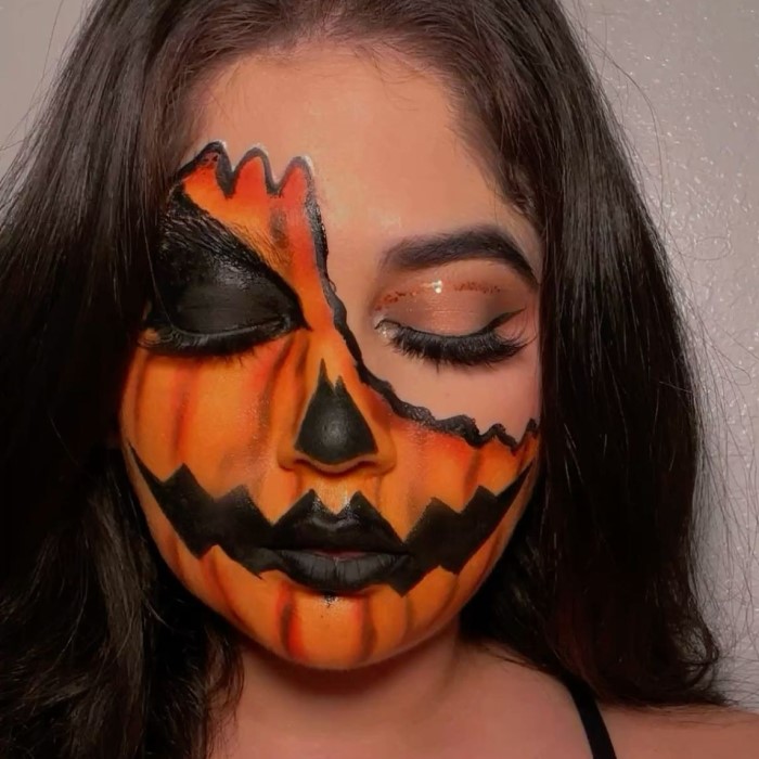 cool halloween face paint