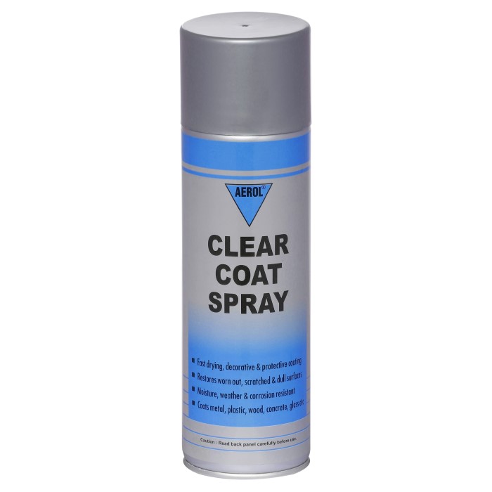 clear coat spray paint