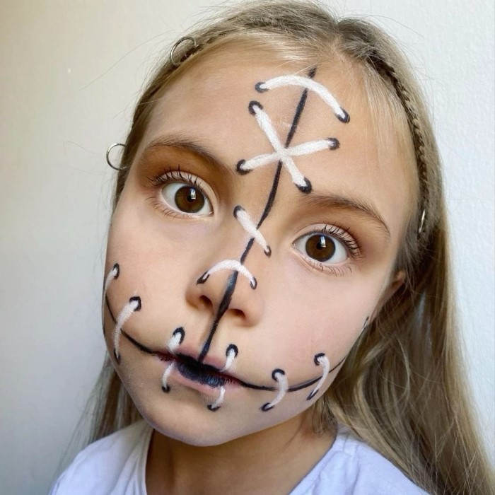 cool halloween face paint