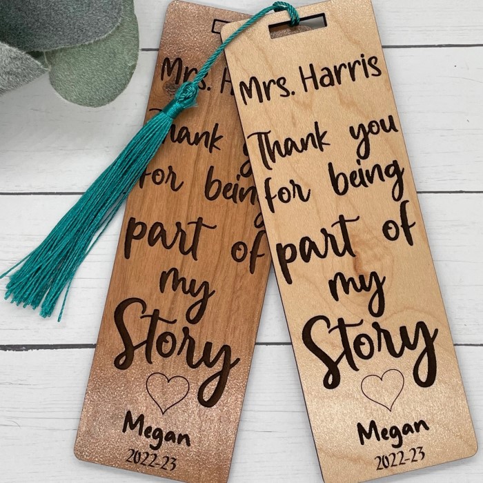 personalized bookmark
