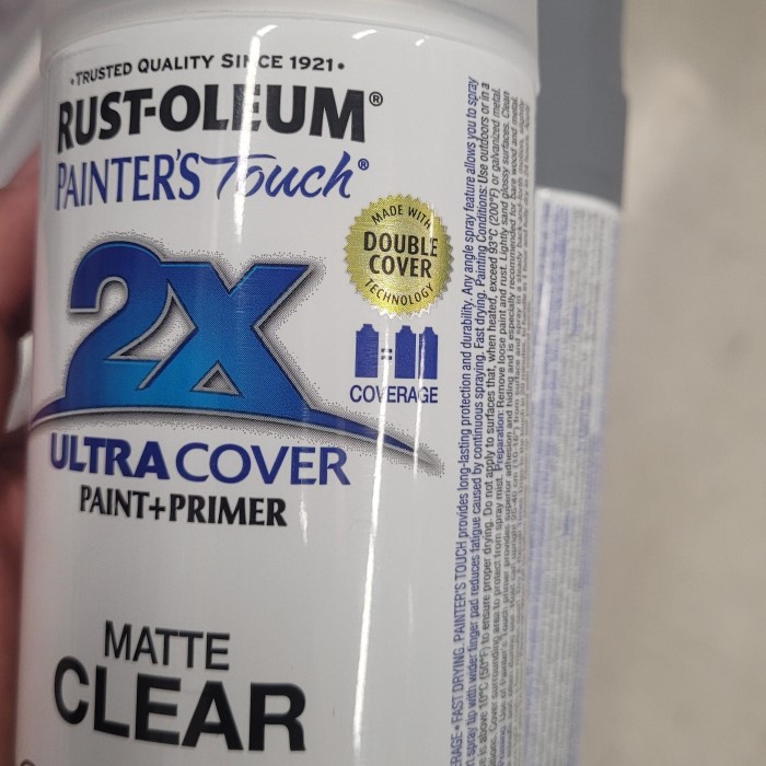clear coat spray paint
