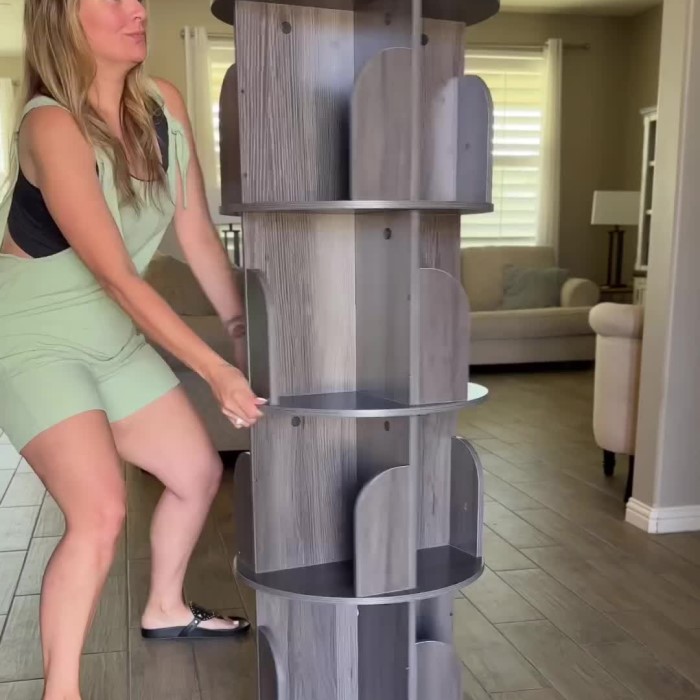 rotating bookshelf