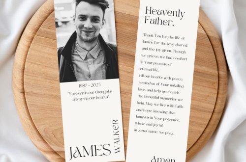 memorial bookmark