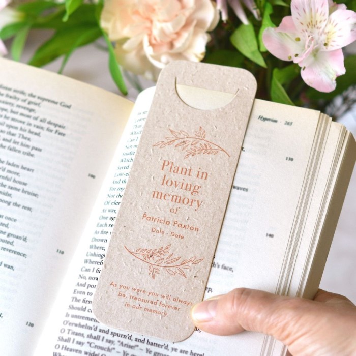 memorial bookmark