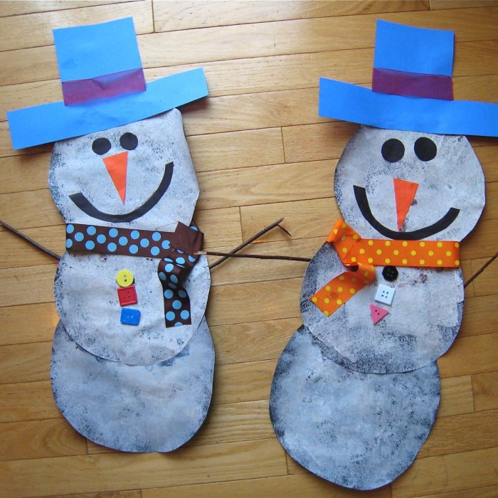 paper snowman craft