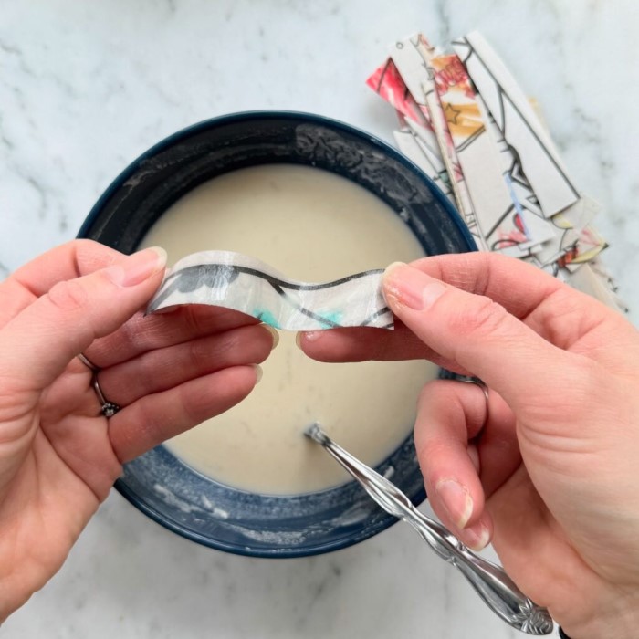 paper mache with flour