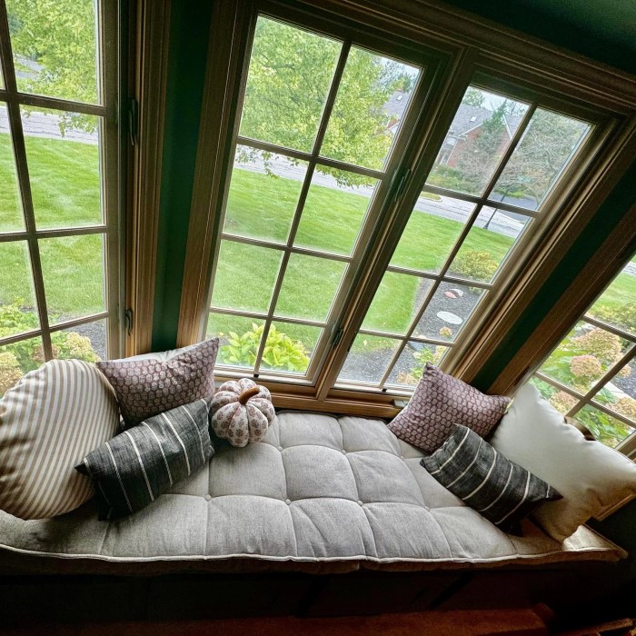 bay window reading nook