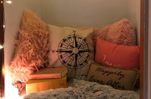 closet reading nook