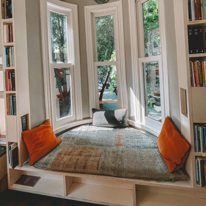 bay window reading nook