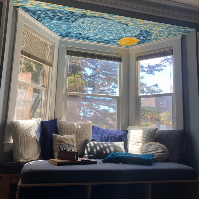 bay window reading nook