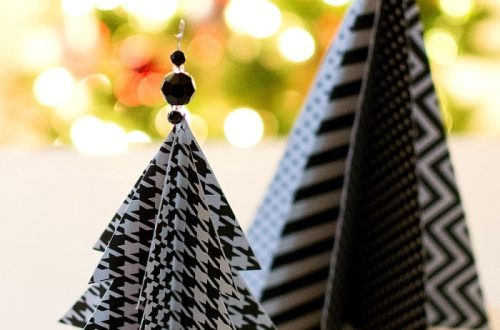 paper christmas tree craft