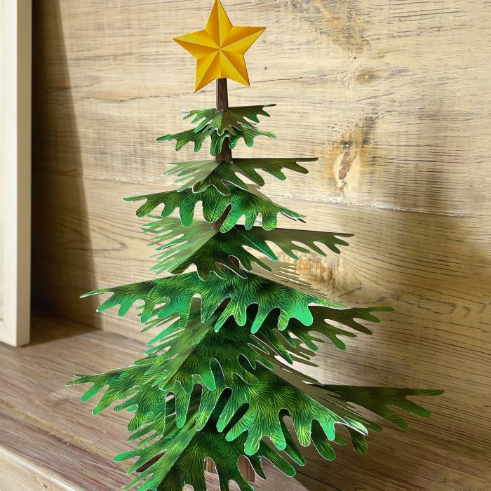 paper christmas tree craft