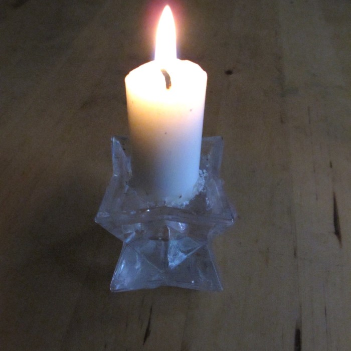 is burning a candle a chemical change