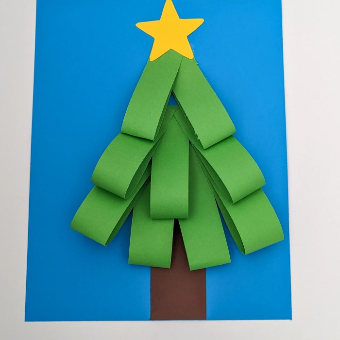 paper christmas tree craft