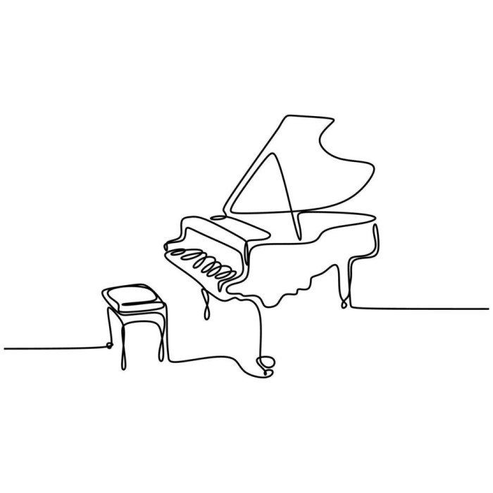 how to draw a piano