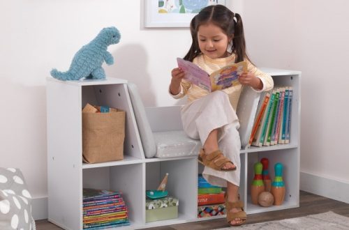 kidkraft bookcase with reading nook