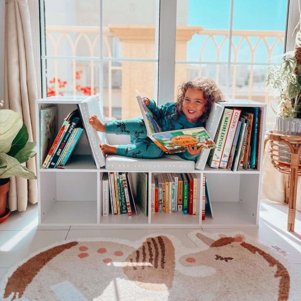 kidkraft bookcase with reading nook