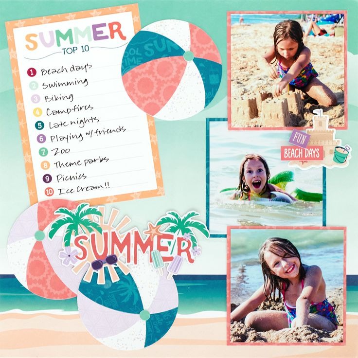 summer scrapbook ideas